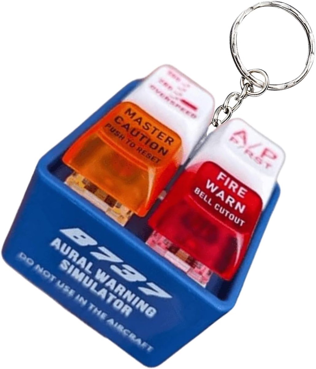 Veiligheidssleutelhanger - Alarm sleutelhanger - Persoonlijke veiligheid - Glow in dark - 4x4x4cm - Niet gespecificeerd