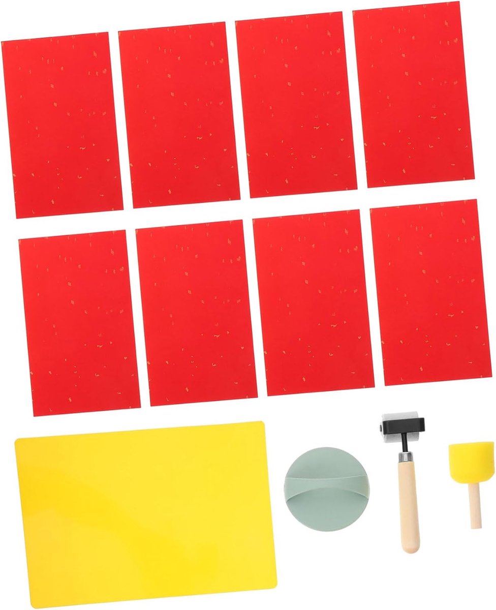 Graveer Gereedschap Set - Houtsnijwerk Tools - Stempels Maken - Neutraal Georganiseerd - 20 x 12 x 0.1 cm