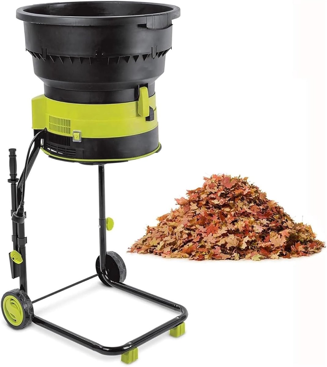 Elektrische Bladmulcher - Tuinversnipperaar Mulcher - Tuinafval Verwerken - Bladloze Technologie - 54 cm Voeropening - Zwart