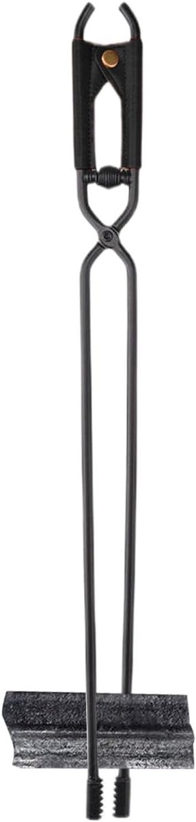 Vuurtang - Houtklem - Kampvuur Aanmaken - Veilig Dragen - 44 cm - Zwart