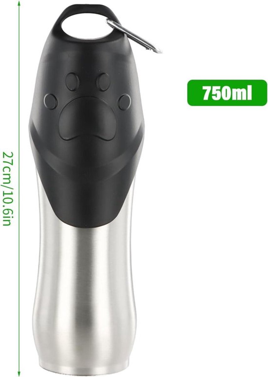 Draagbare drinkfles 750 ml voor grote honden, reis en - Inovra Plus