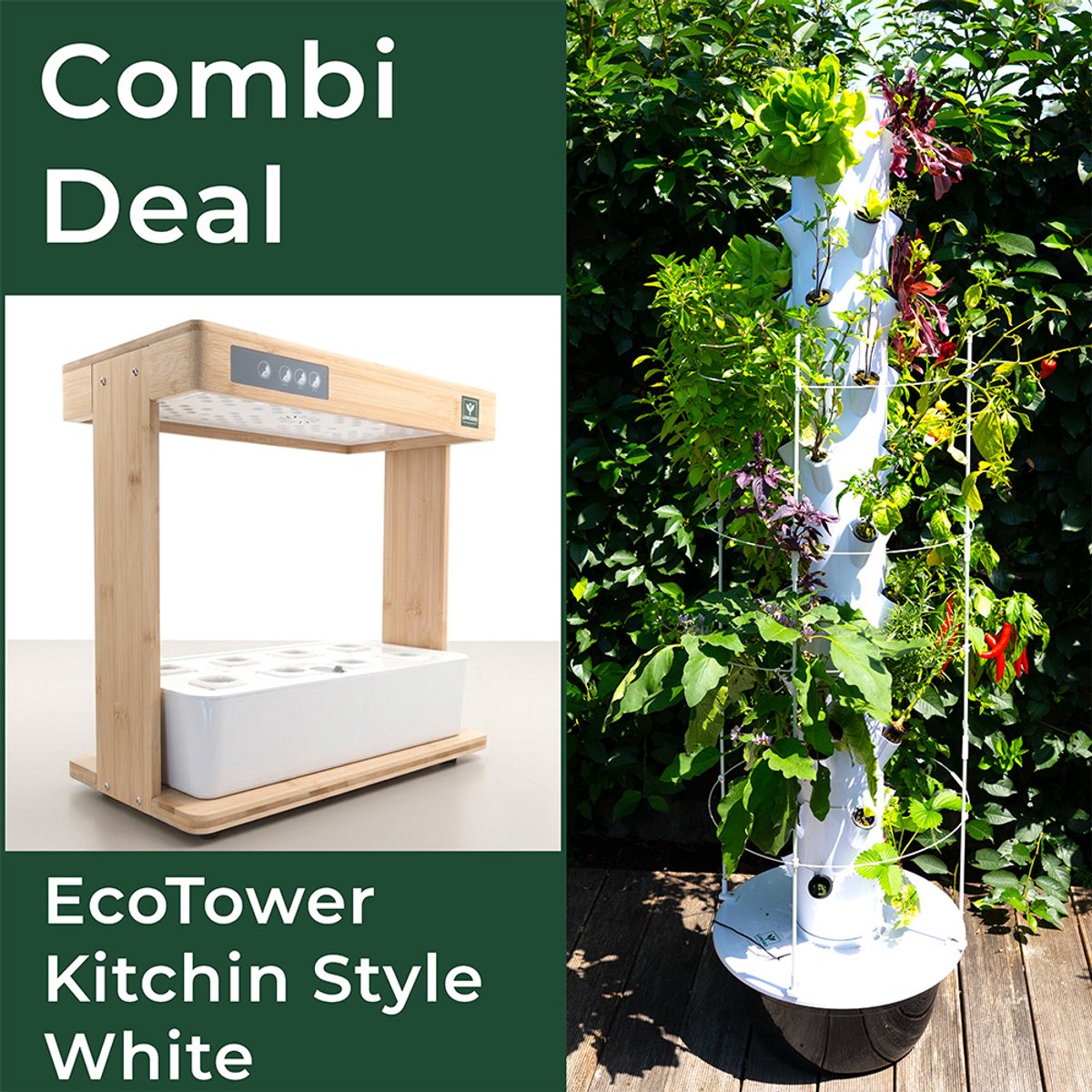 Lumegro Combi Deal EcoTower en Kitchin Style White