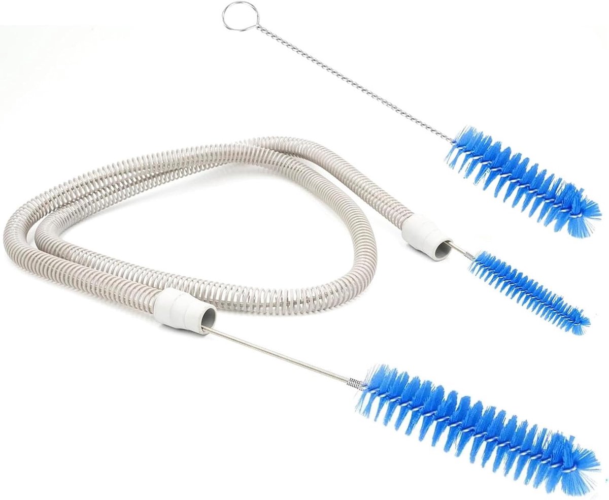 Flexibele buisborstel - Reinigingsborstel afvoer - Verstoppingen verwijderen - Dubbele borstelkoppen - 26 x 8 x 2 cm - Niet gespecificeerd