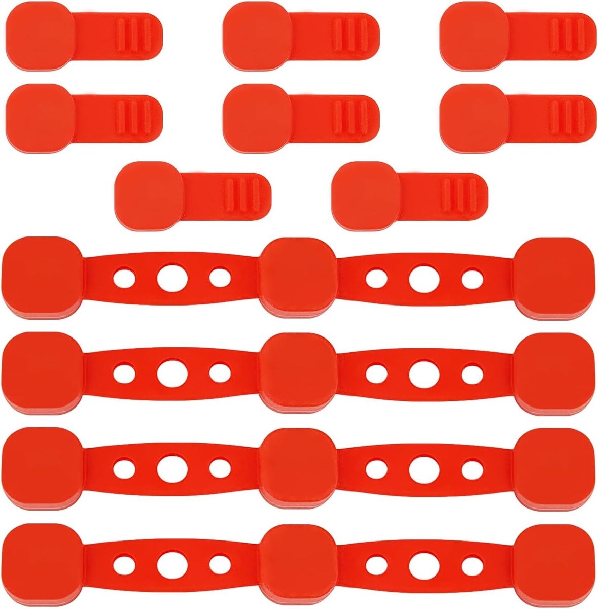 4 Sets Magnetische Siliconen Sluiting voor Airfryer, Hechtende Bevestiging, Geschikt voor Bakpapier Inserts, Keukenaccessoires, Rood