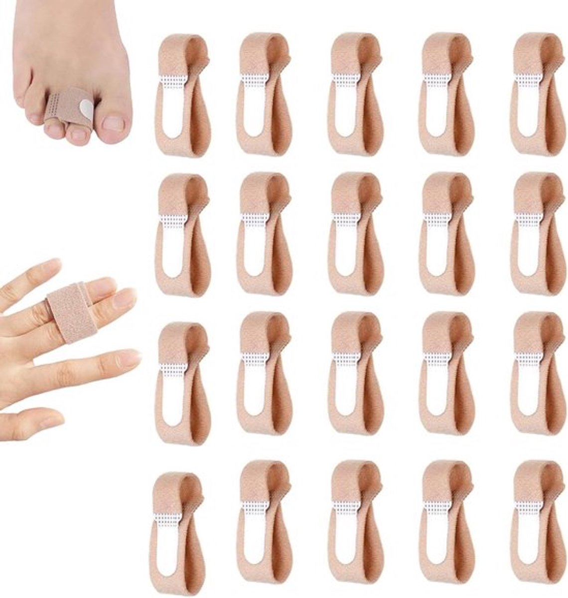 20 stuks Teenseparators voor hand- en teenspalken - Allecto Plus