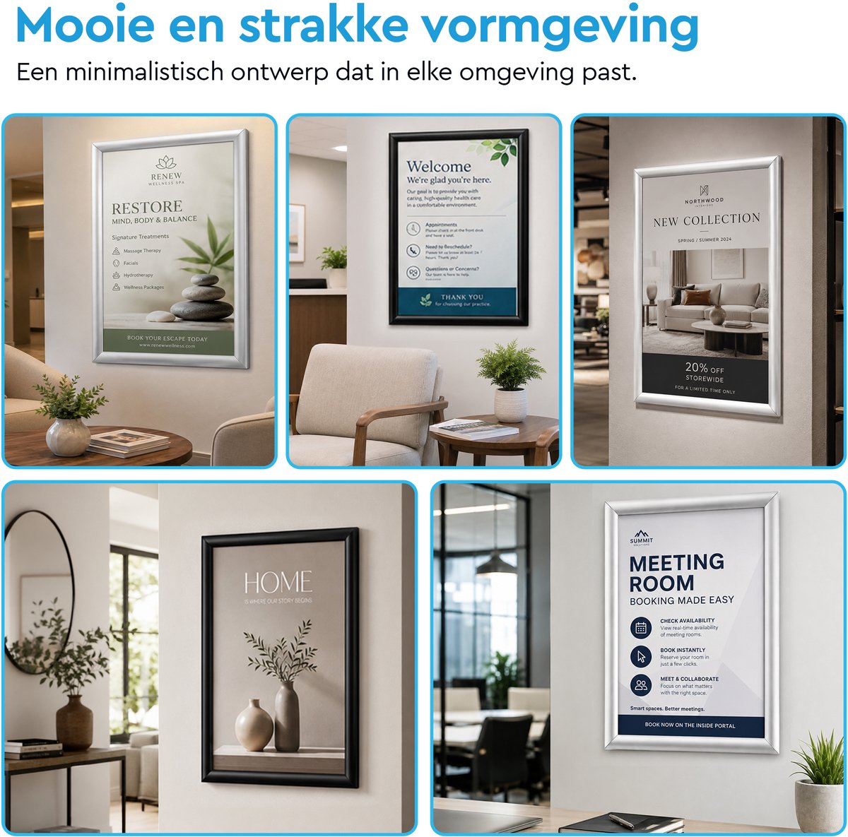 BRASQ Kliklijst A2 - Grijs - 25mm - Fotolijst - Kader - Posterlijst - Wissellijst — cadeau in Cadeau-ideeën - foto 7