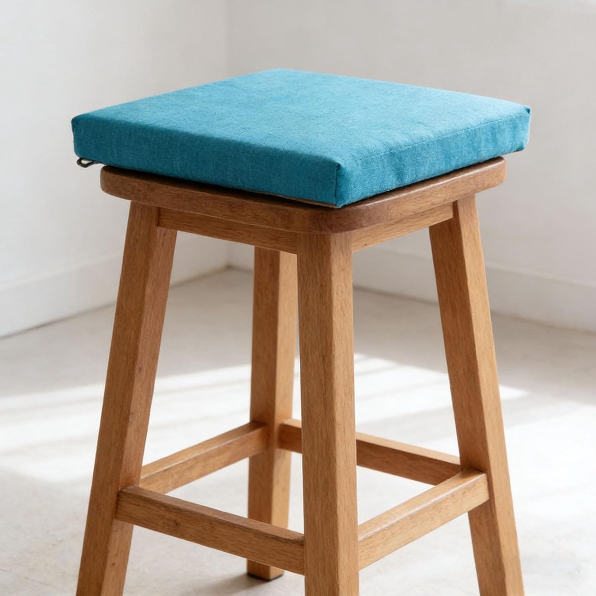Bankkussen Rechthoekig - Zitkussen Buiten - Comfortabel Zitten - Antislip Onderkant - 140x180 cm - Hemelsblauw