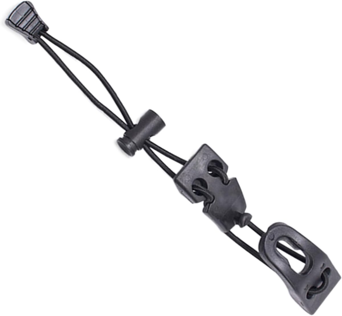 Trekkingstokhouder - Wandelstokbevestiging Elastisch - Rugzak Organiseren - Elastische Bevestiging Met Gesp - 26 cm - Zwart