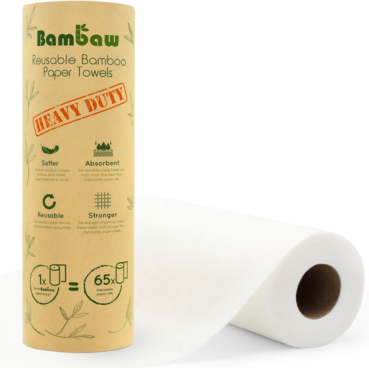 Herbruikbaar Keukenpapier - Bamboe - Sterk & Absorberend - Multifunctioneel - Voor Huishoudelijk Gebruik