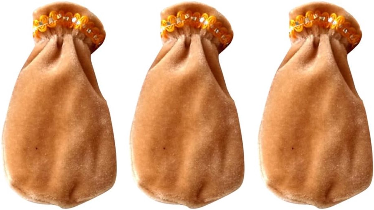 Pedaal Covers - Pedaalhoezen Piano - Piano Onderhoud - Set van 3 stuks - 20x8 cm - Camel