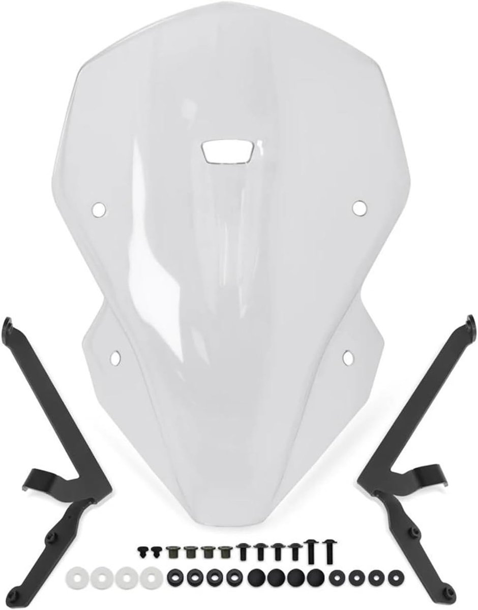 Motorfiets Voorruit - Windscherm Deflector - Motorrijden Bescherming - Verstelbaar Ontwerp - 1 x 1 x 1 cm - Transparant