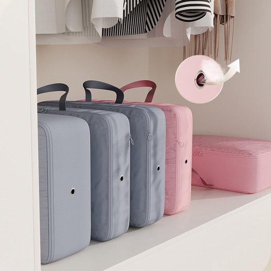 Reis Opbergzak - Kleding Organizer - Koffers Inpakken - Ruimtebesparend Ontwerp - Large Size - Beige — afbeelding 3