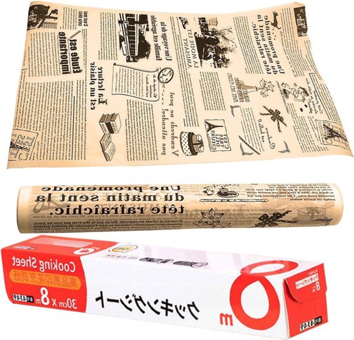 Vetdicht bakpapier rol 8m Allecto Plus
