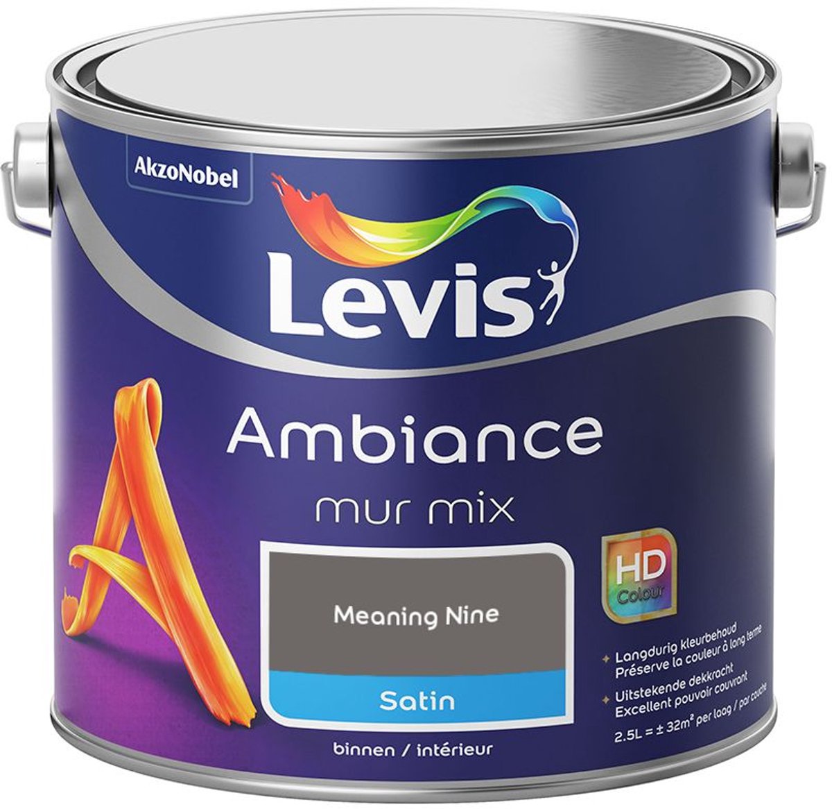 Levis - Ambiance Mur Satin Mix - Meaning Nine - Mengverf - 2,5 L