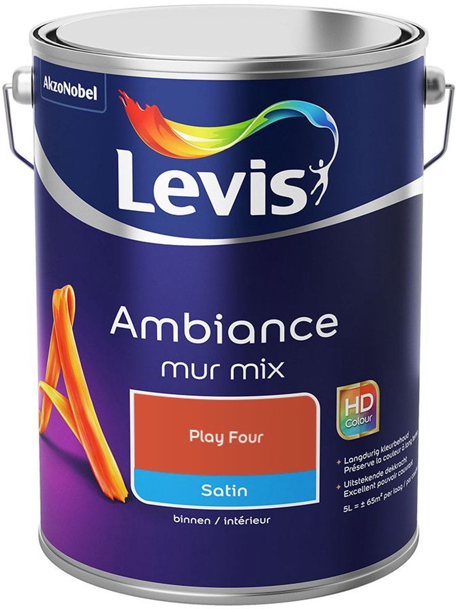 Levis - Ambiance Mur Satin Mix - Play Four - Mengverf - 5 L