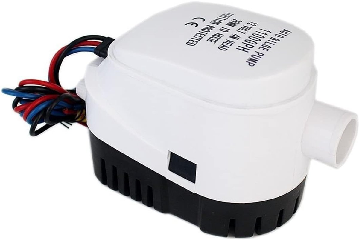 Automatische Bilgepomp - Waterpomp Boot - Water Afvoeren - Compact Ontwerp - 12 Volt - Zwart