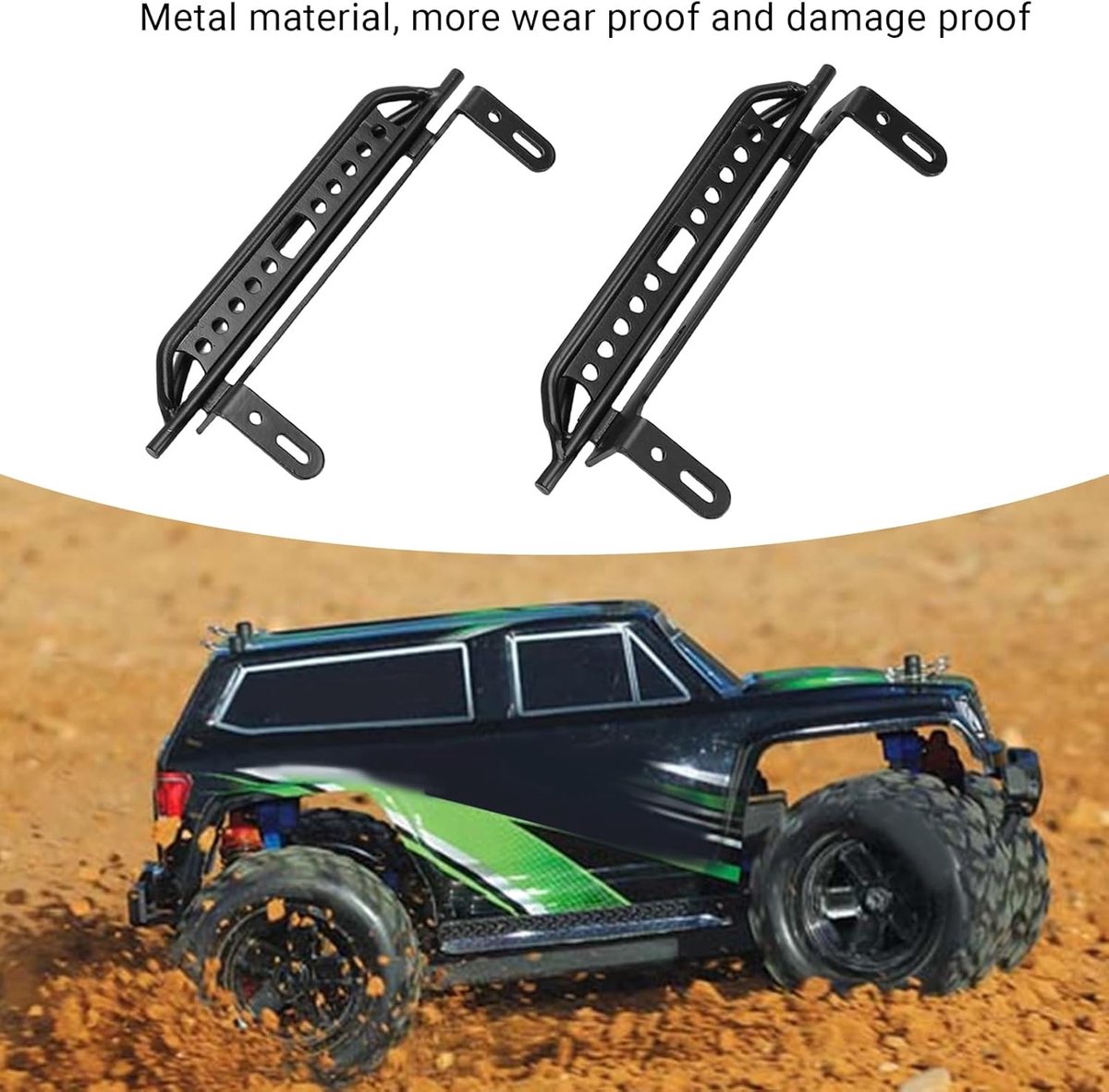 RC Crawler Treeplanken - Voertuig Accessoires - Offroad Rijden - Antislip Ontwerp - Schaal 1/10 - Metaal