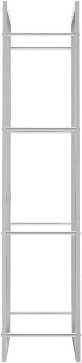 Houtrek - Logboekopslaghouder - Haardhout Opslag - Weerbestendig Staal - 80x28x86 cm - Mat Zwart