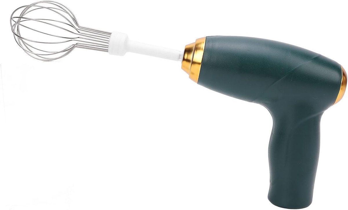 Oplaadbare Handmixer Elektrische Garde Bakken en Mixen Draadloos USB Opladen Compact Formaat Groen