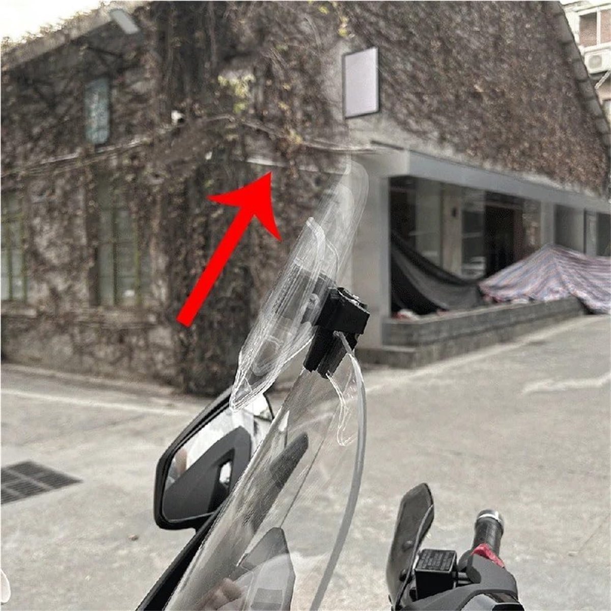 Motorfiets Windscherm - Spoiler Verhoging - Rijcomfort Verbeteren - Hoge Optische Helderheid - 28cm x 12cm - Transparant