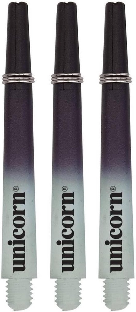 Dartpijlen Gripper 3 - Tweekleurige schachten - Precisie Werpen - Kleine schroefdraad - Eén maat - Zwart/wit