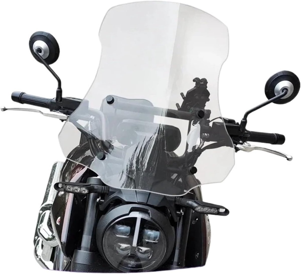 Motorvoorruit - Windscherm Deflector - Comfortabel Rijden - Verbetert Luchtstroom - 58cm Hoog - Transparant