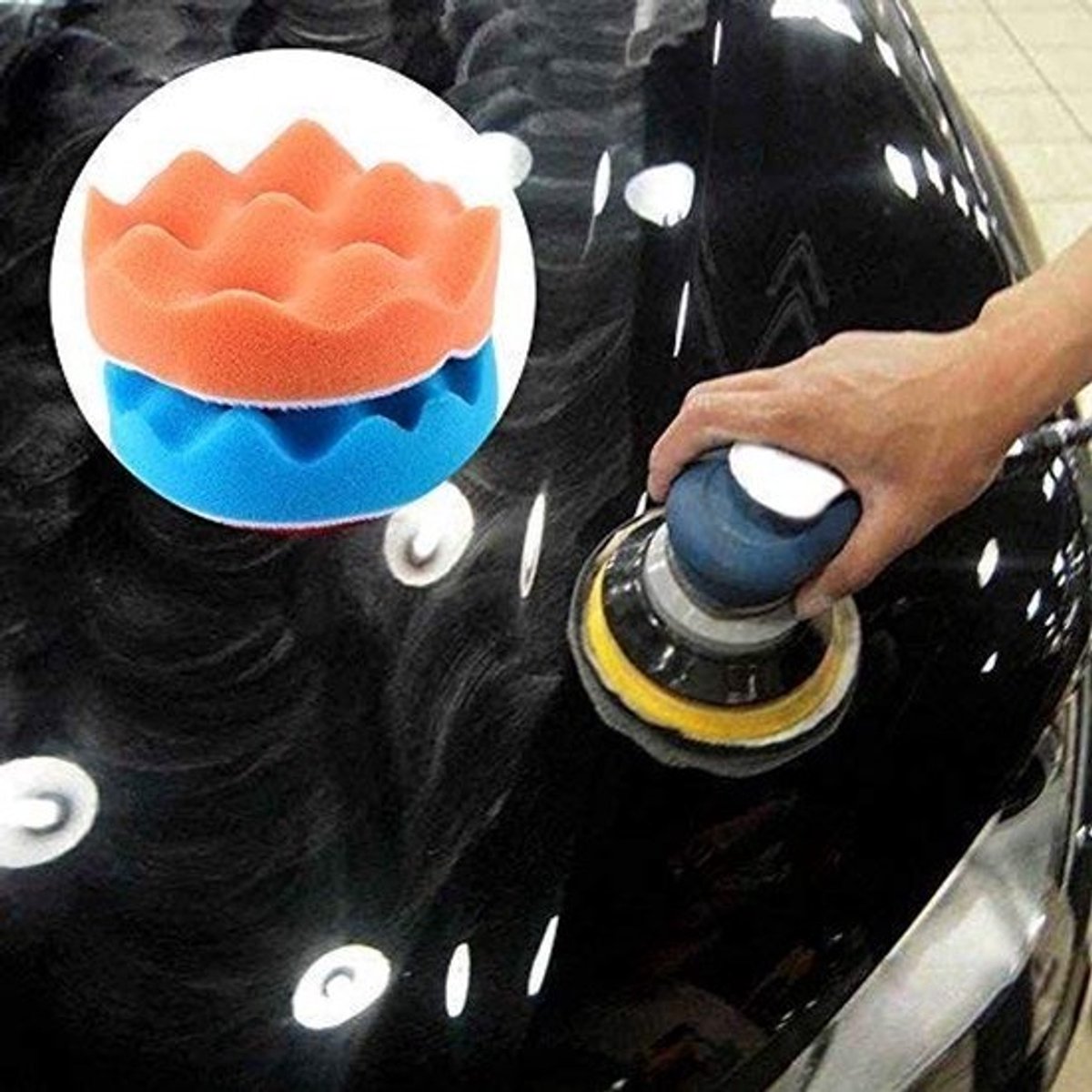 IMstore - Polijstschijf Set - Spons Polijstpads - Lichtgewicht - Waxen en Polijsten