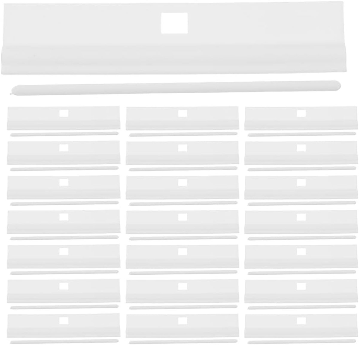 Jaloezie Reparatie Tabs - Blind Hangers - Lamellen Ophangen - Eenvoudige Vervanging - 30 Stuks - Wit