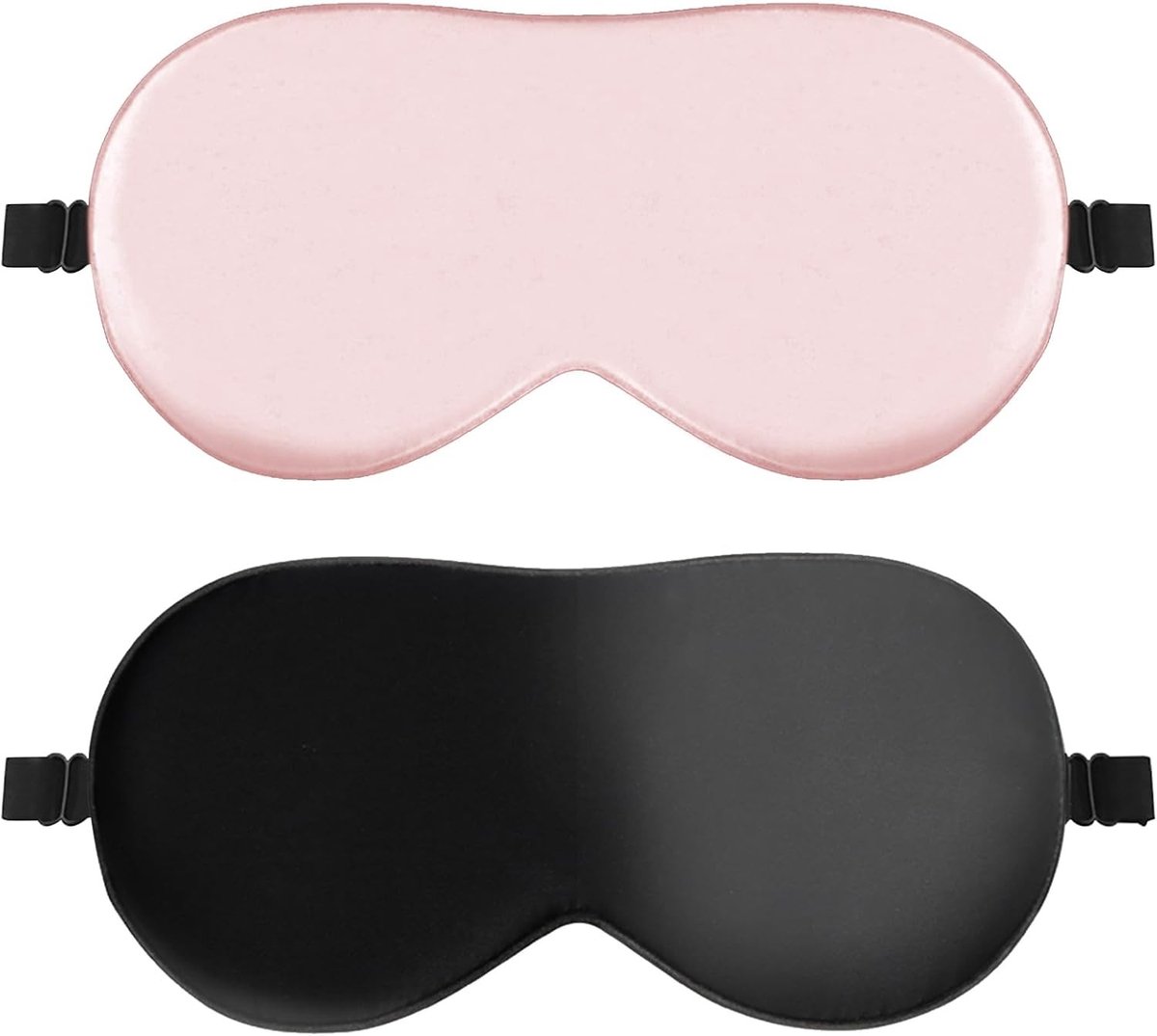 Slaapmasker Set - Zijden Slaapmaskers - Verstelbare Riem - Ademend en Zacht - Voor Heren, Dames en Kinderen