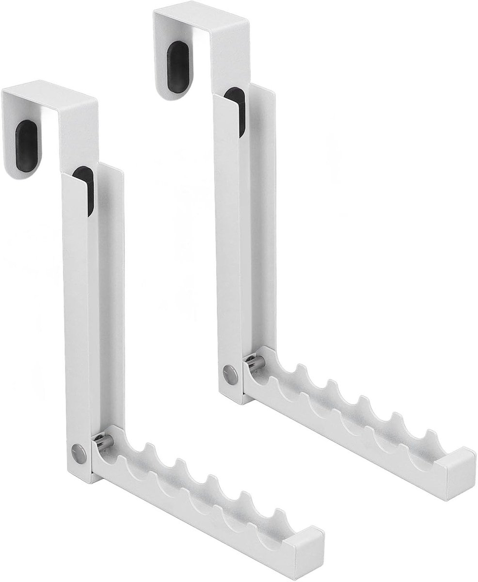 Over Deur Haken Hanger - Koolstofstaal - Opklapbaar Ontwerp - Ruimtebesparend - Voor Kleding en Handdoeken