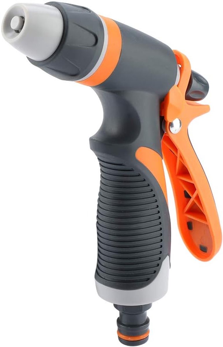 Hoge Druk Spuitkop - Tuinslang Mondstuk - Auto Reinigen - Verstelbare Straal - 19 cm - Zwart