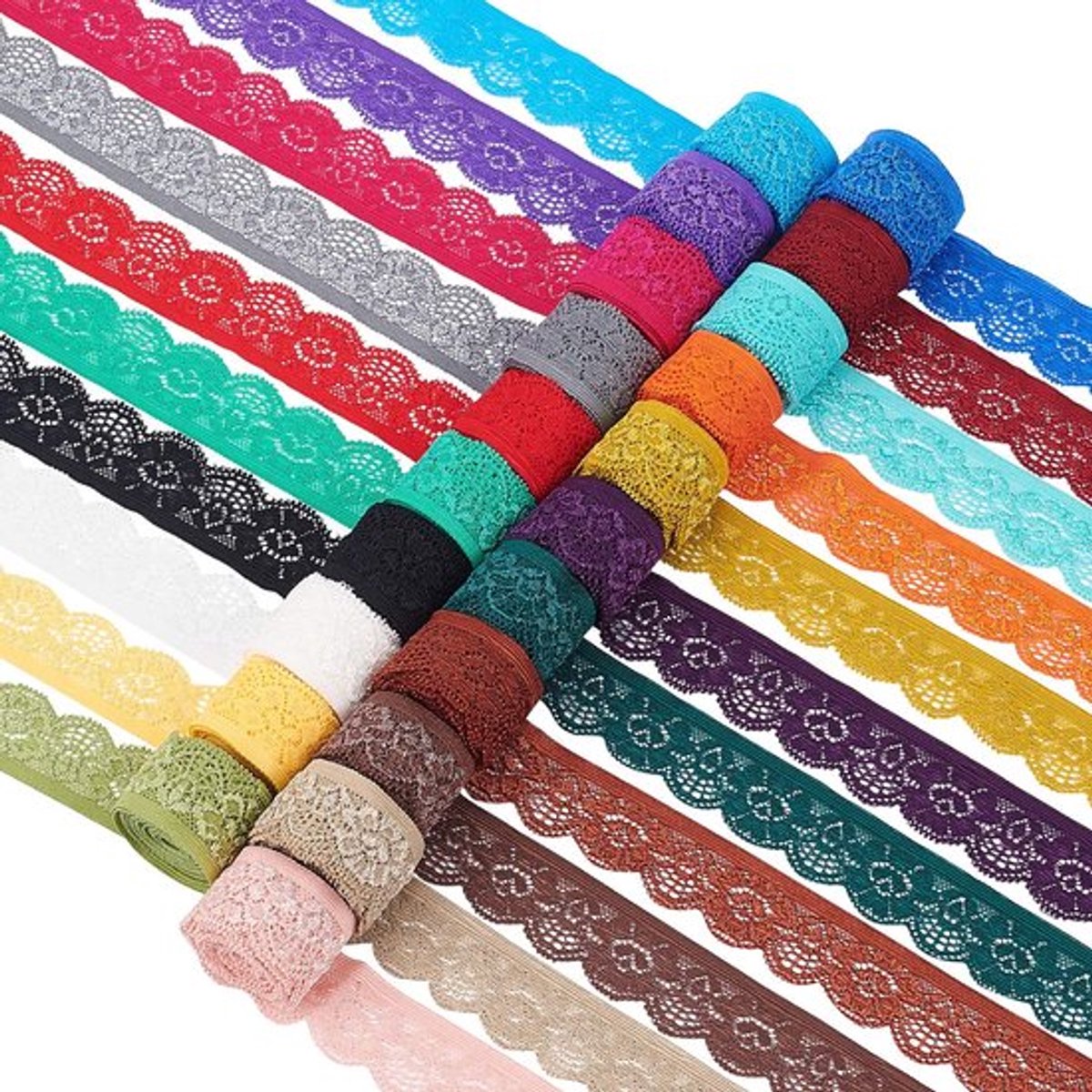 Solidchoice - Dailygoody - Kanten lint - Elastische randafwerking - Diverse kleuren