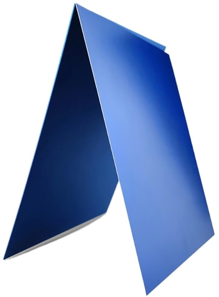 Aluminium Platen - Graveerplaten Metaal - Doe-het-zelf Projecten - Krasbestendig Oppervlak - 100x100 mm - Blauw
