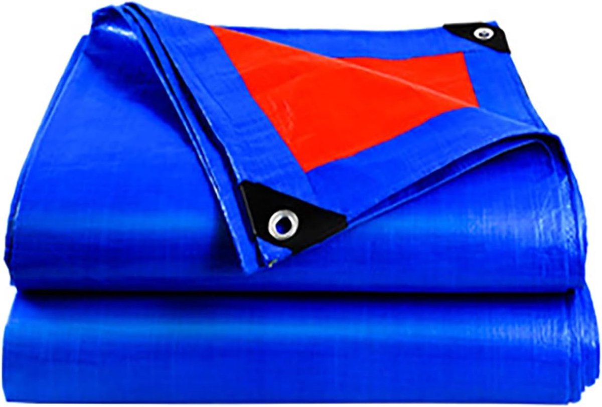 Waterdicht Afdekzeil - Beschermhoes Zeil - Goederen Beschermen - Versterkte Randen - 180 x 320 cm - Blauw