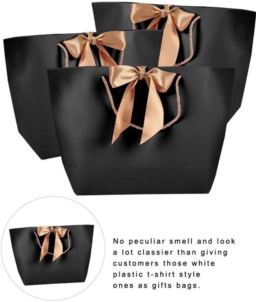 VT Goods - Decoratieve Cadeauzakken - Paper Bags - - Zwart - Kleding