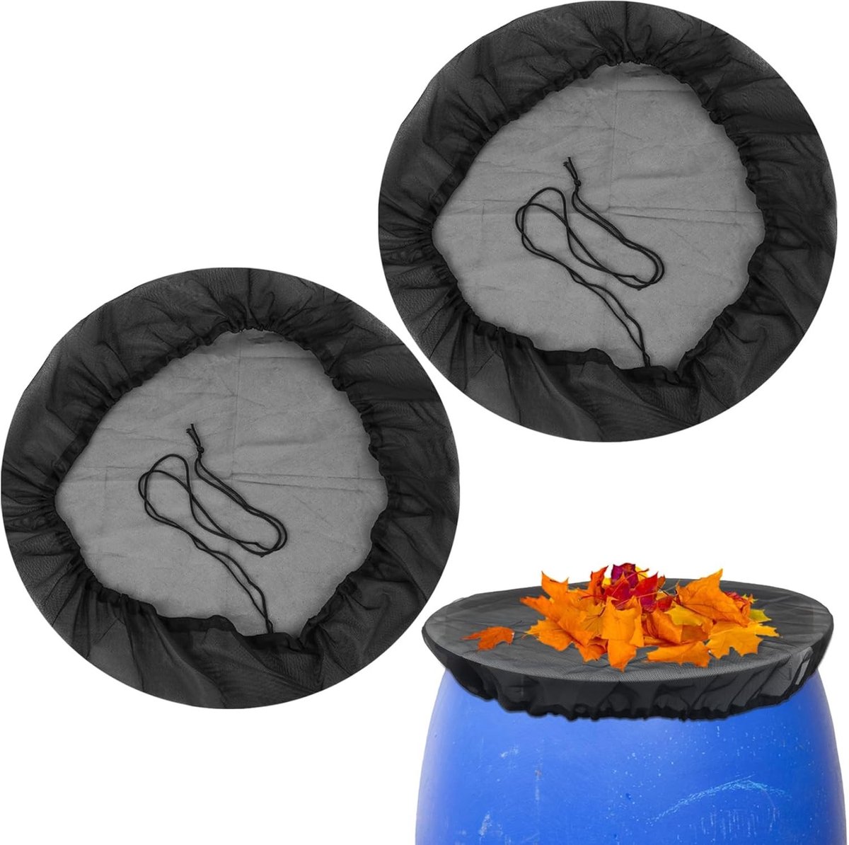 Regentonnet - Polyester - Fijnmazig Ontwerp - Flexibel Trekkoord - Voor Regenton