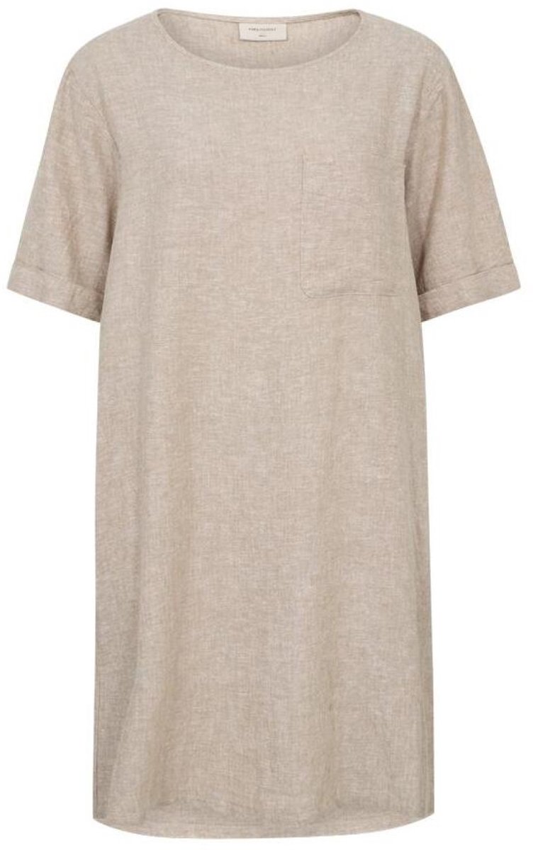 Freequent Jurk Fqlava Dress 208142 Sand Melange Dames Maat - XL