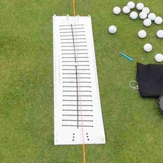 Golf Putter Mat - Putting Green - Golf Training - Putter Stabiliteit - 30 x 5 x 5 cm - Wit van GOLF — afbeelding 2