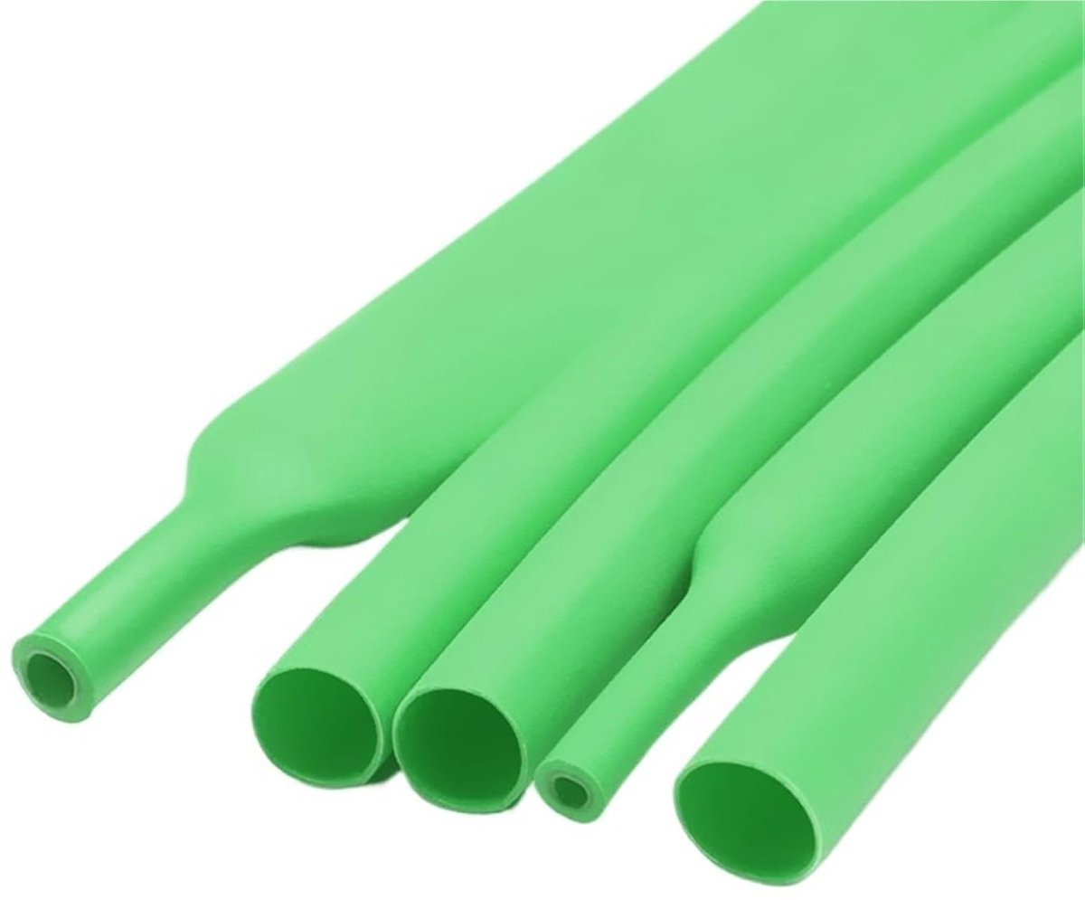 Krimpkous met lijm - Isolatiebuis - Kabelbescherming - Dubbelwandig - 50 meter - Groen
