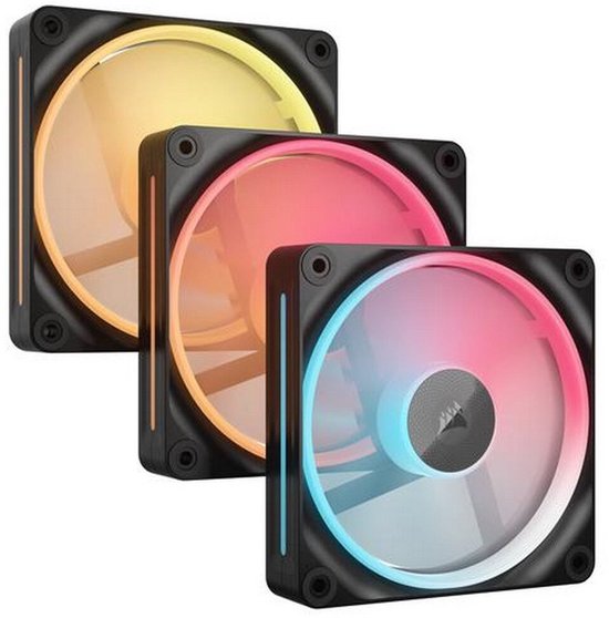 Corsair iCUE LINK LX120-R RGB PWM Reverse Fans Starter Kit