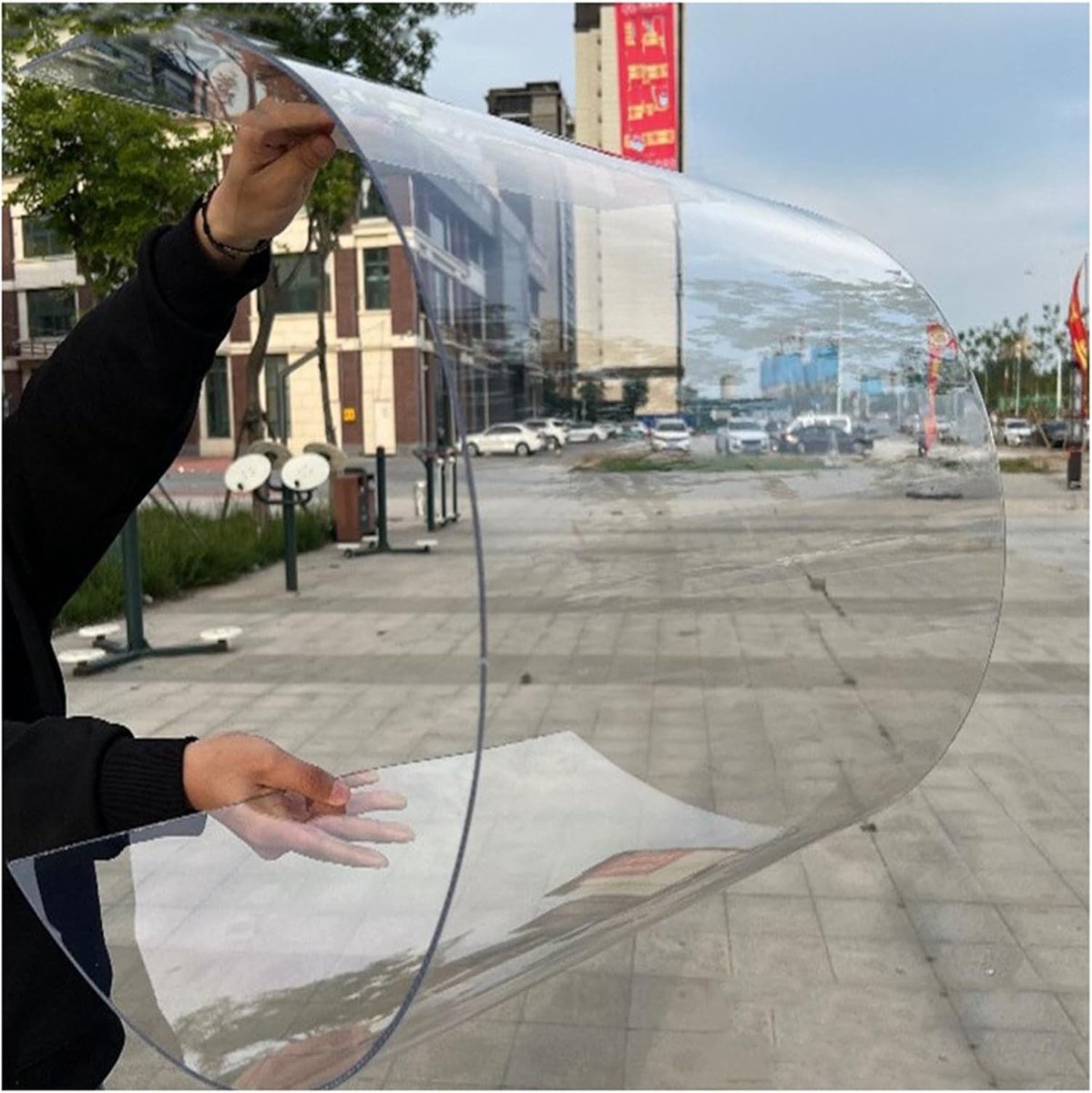 Transparante Plaat - Polycarbonaat Paneel - Dak Beschermen - UV-Bestendig Slagvast - 1mm Dikte - Transparant