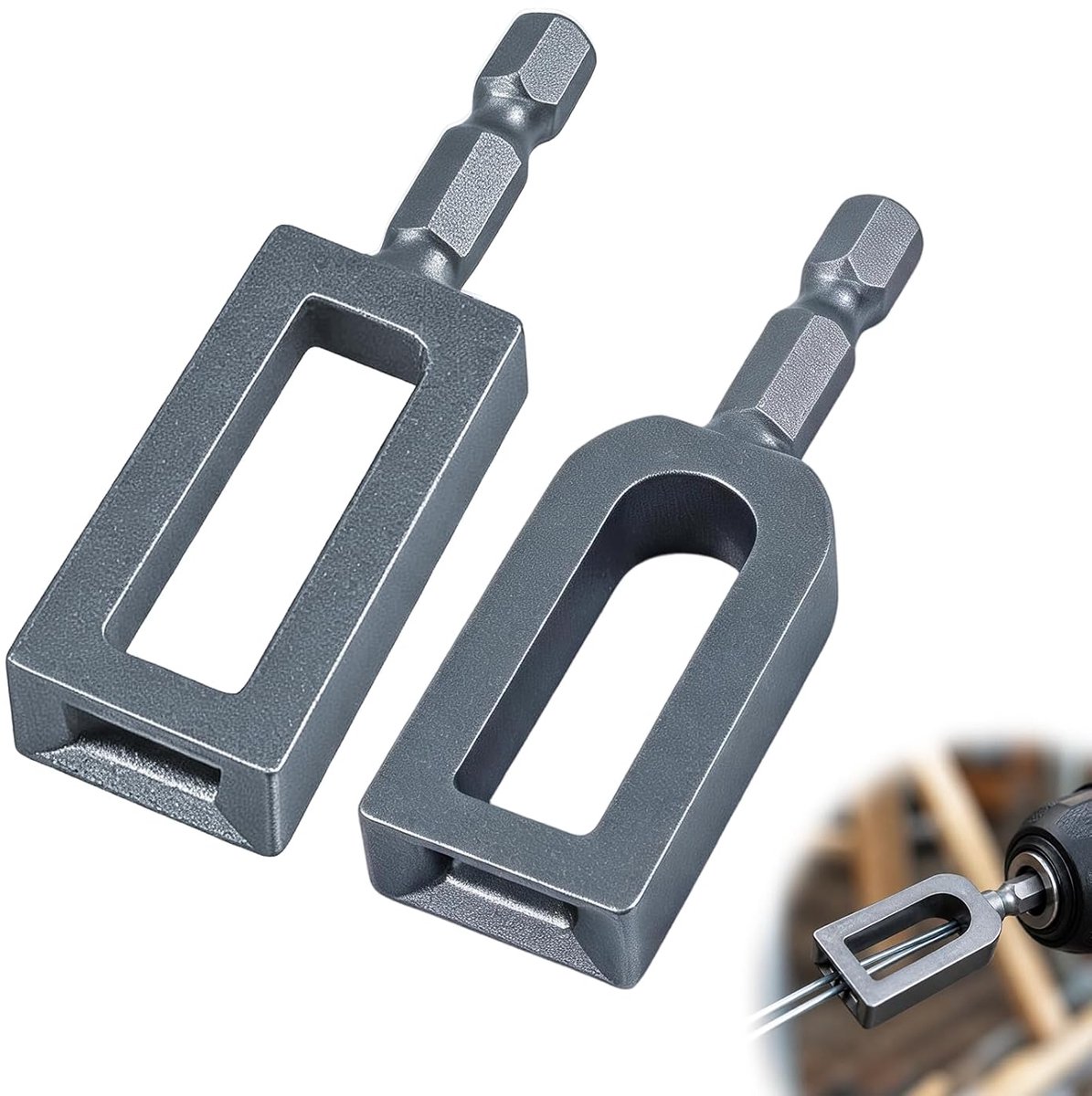 Draadwringers Boormachine - Snelbindtool Twister - Hekken Bouwen - Koolstofstaal Materiaal - 2 Stuks - Metaal