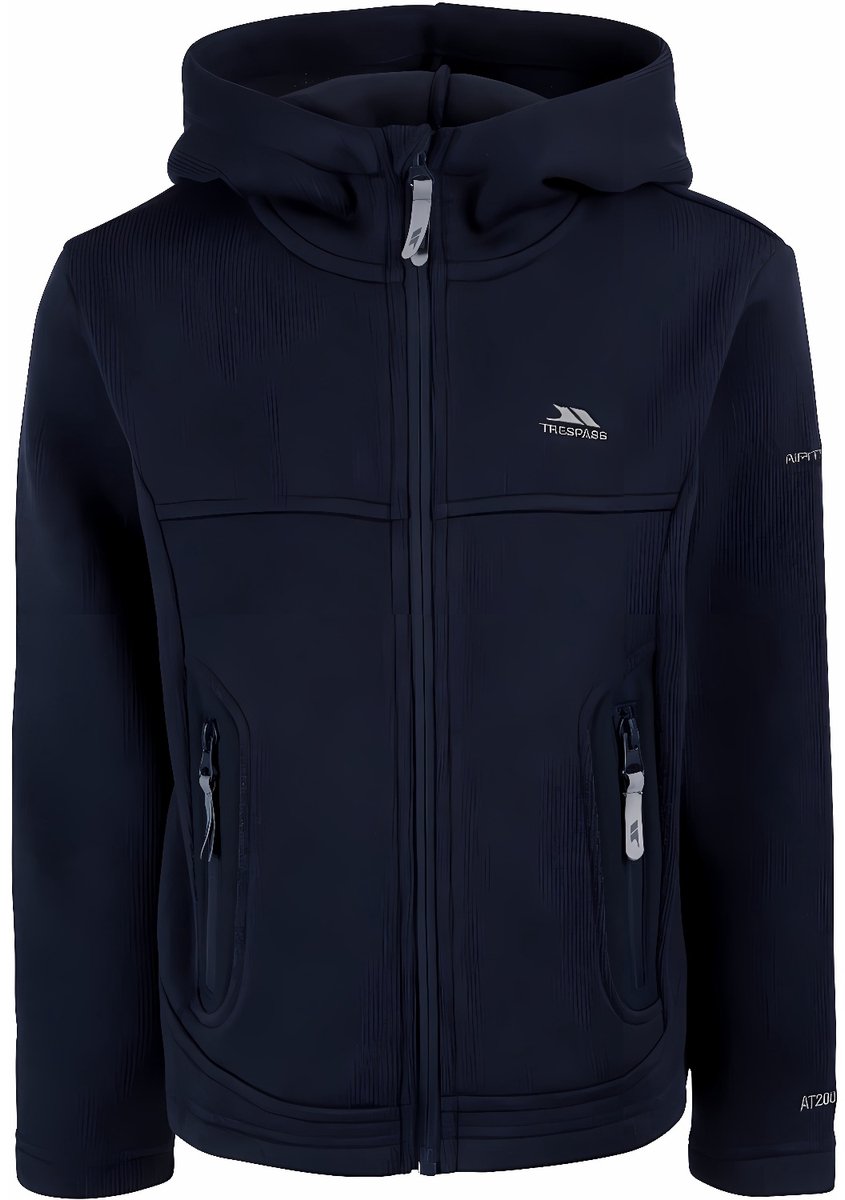Trespass kinderfleecejas Donny Unisex kinderfleece At300 -3/4 Blauw
