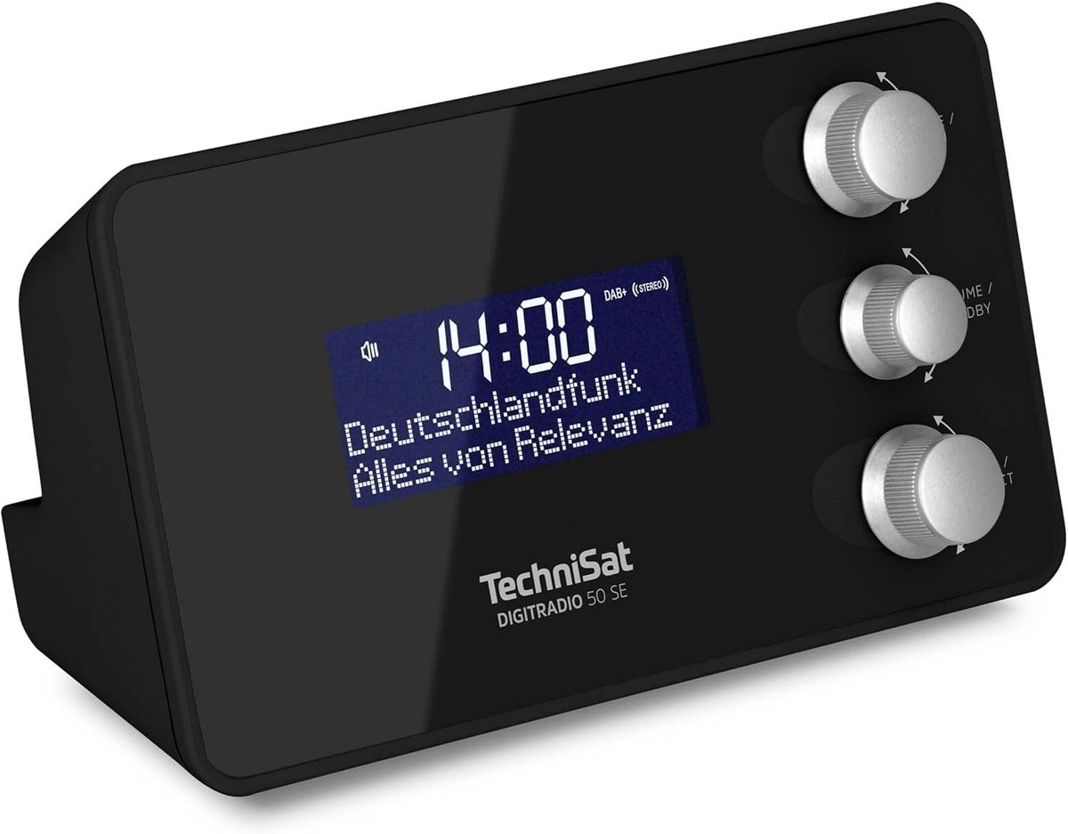 Radiowekker - Zwart - DAB+/FM-tuner - USB-oplaadfunctie - Voor Thuisgebruik
