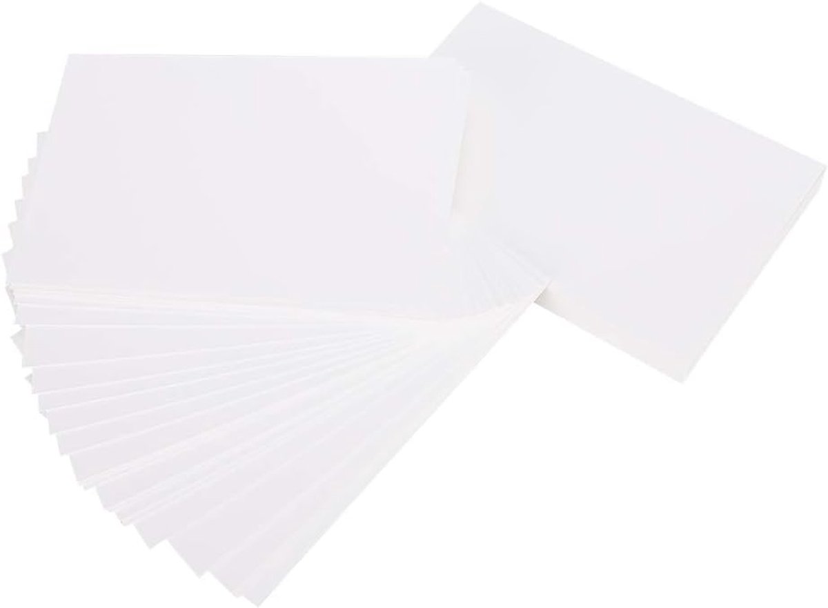 Karton Papier - Wit Spaanplaat - Knutsel Projecten - Extra Sterk Materiaal - 100 Vellen - Wit