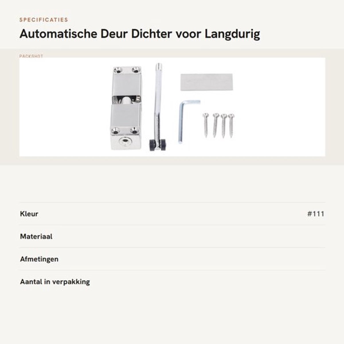 Automatische deur met langzame sluiting van DailyGoods