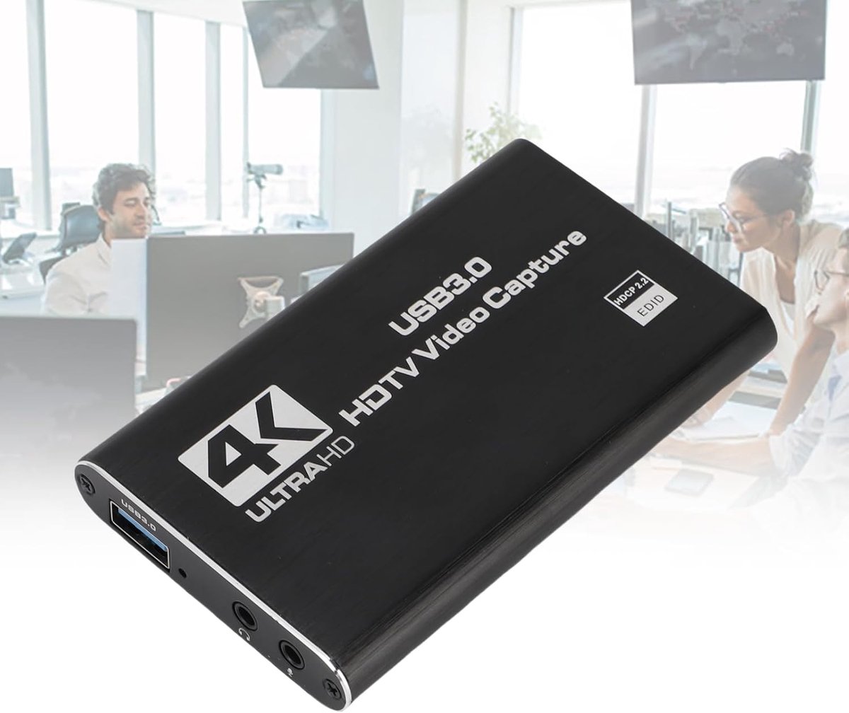 4K HD Video Capture Card - USB Capture Card Streaming Card - Online Streaming - 1080P 60FPS Loop Out thumbnail 6