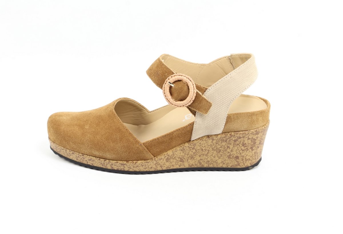 Durea 5919 565 0500 H-Wijdte Sandalen Cognac Bruin