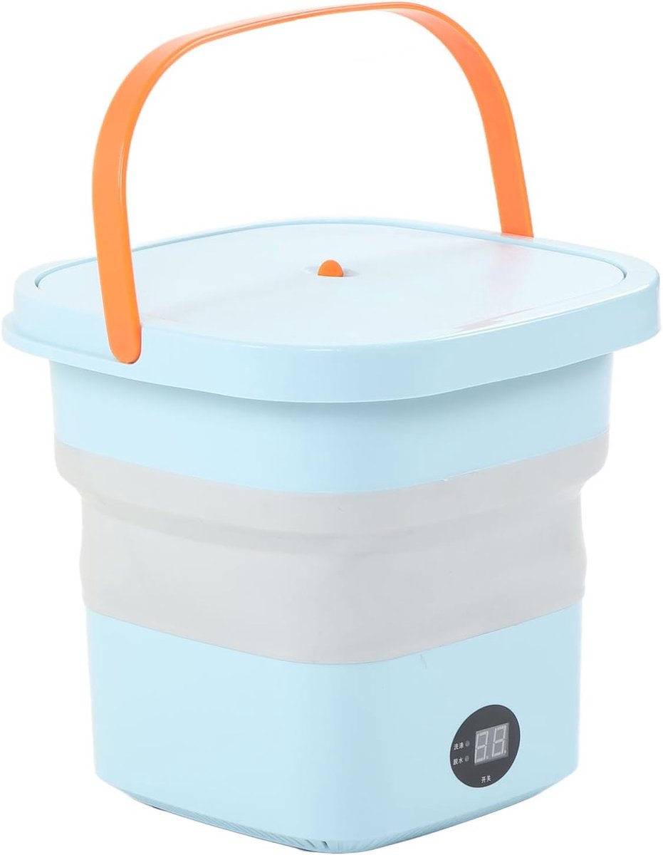 Mini Opvouwbare Wasmachine Draagbare Emmerwasser Reizen en Kleine Ruimtes Ingebouwde Centrifuge
