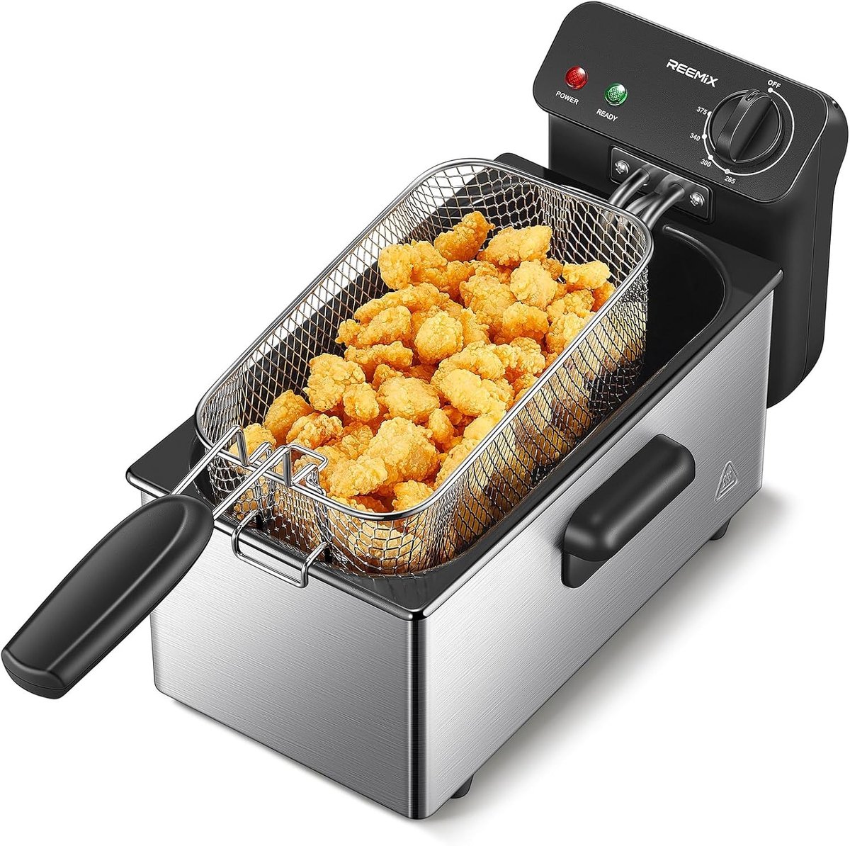 Friteuse - RVS - Cool Zone technologie - Instelbare thermostaat tot 190 °C - Voor Thuisgebruik
